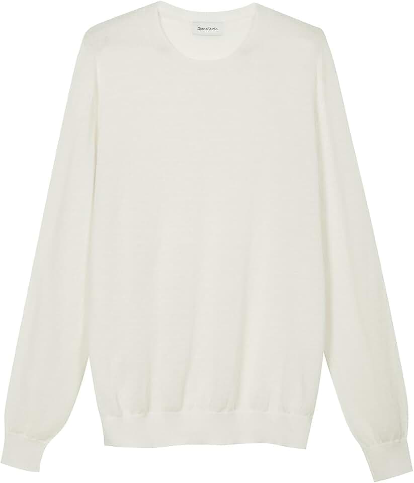 Diana Studio - Pullover in Strick, Herren, 100% Leinen, Langarm, Casual Fit