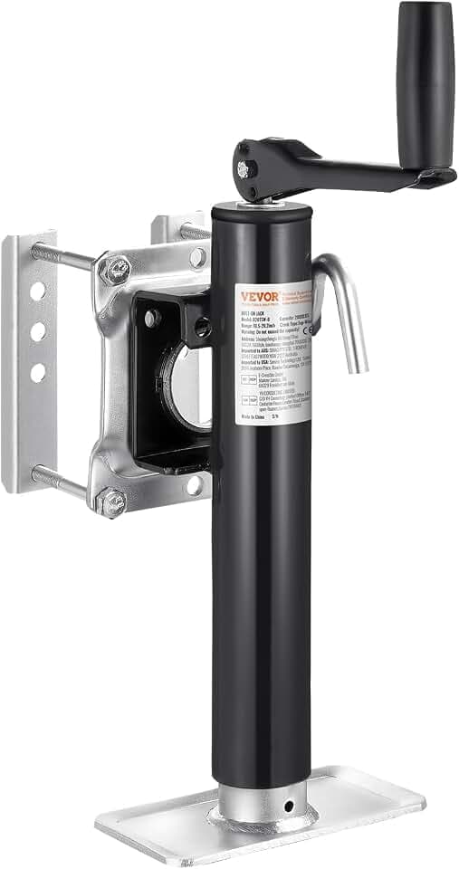 VEVOR Heavy Duty Trailer Jack, 2000 lbs Load Capacity, 10" Swivel Lift for RV, Horse, Utility & Yacht Trailers