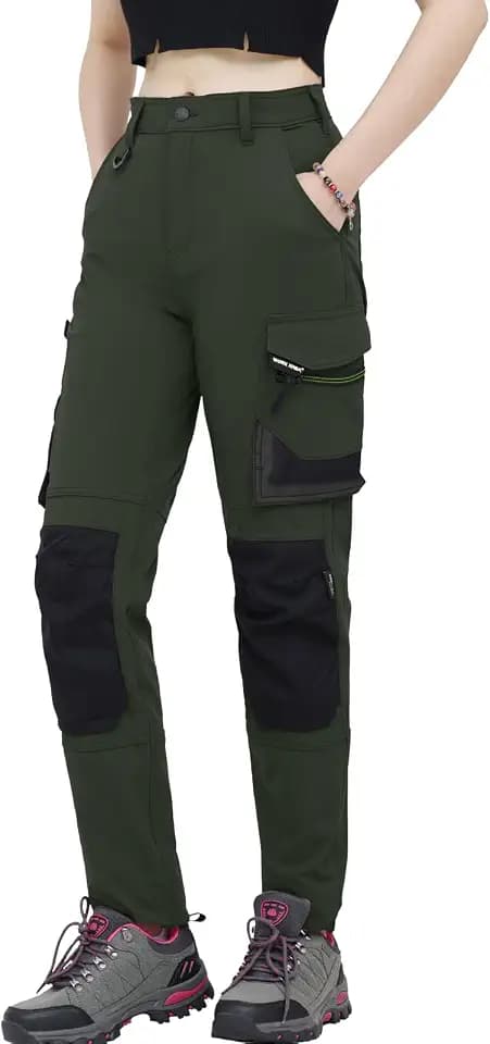 WORK IDEA Damen Slim-Fit Stretch Arbeitshose: Kritische Stoffbereiche aus Cordura – strapazierfähige Eleganz für vielfältige Arbeitsanforderungen.