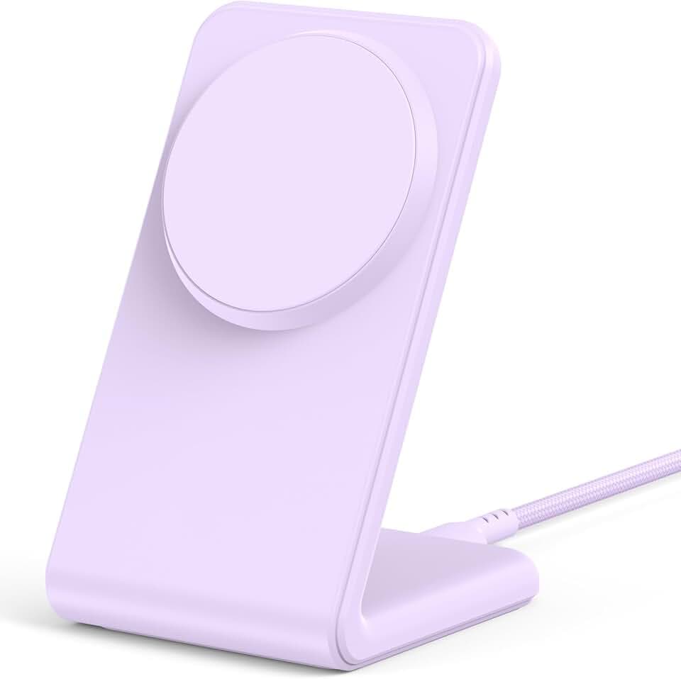 for Magsafe Charger - Magnetic Wireless Charger for iPhone 12-17,Purple