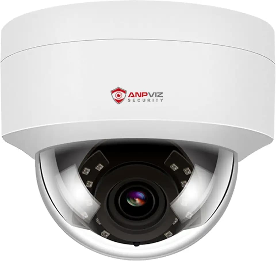 Anpviz 4MP PoE IP Dome Camera with Microphone/Audio, 98ft IR Night Vision