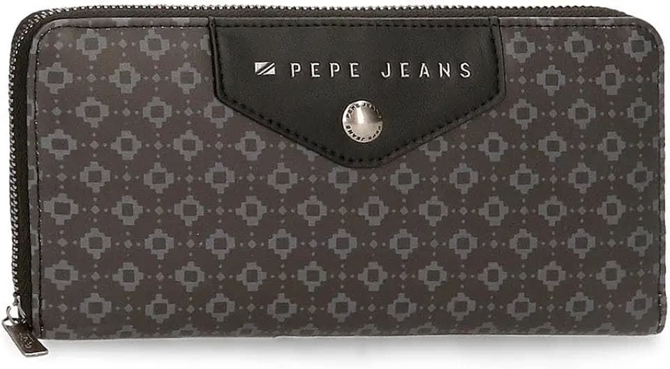 Pepe Jeans Bethany Geldbörsen und Geldbörsen aus Kunstleder, Schwarz, Grün, Verschiedene Größen