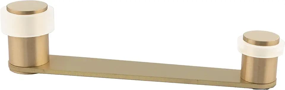 EVI Herrajes | Drehbarer Türstopper für Türen bis 100 mm -Matt Finish | Weiss Natursilikonkautschuk | inkl. Schraube + Klemmdübel | I-253