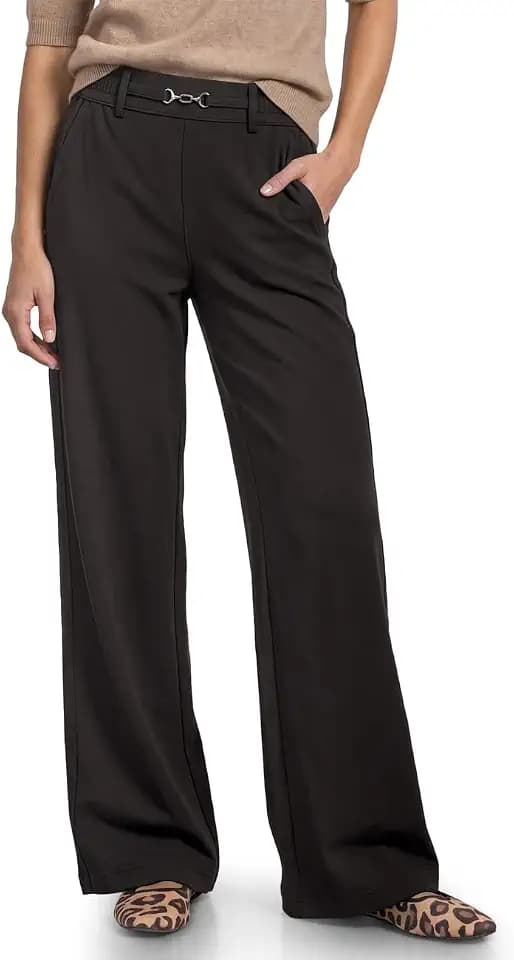 Street One Damen High Waist Straight Leg Hose im Casual Fit 3818555
