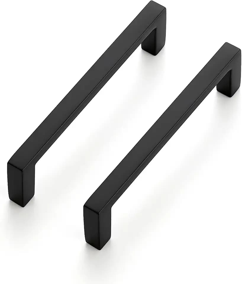 Ravinte Matte Black Cabinet Pulls Slim Cabinet Handles 3-3/4 Inch 10 Pack