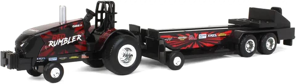 Case IH 1/64 Magnum Red Rumbler Pulling Tractor with Pulling Sled