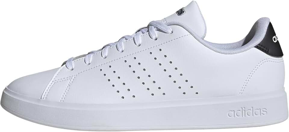 adidas Mens Advantage 2.0 Tennis Sneakers Shoes Casual - White