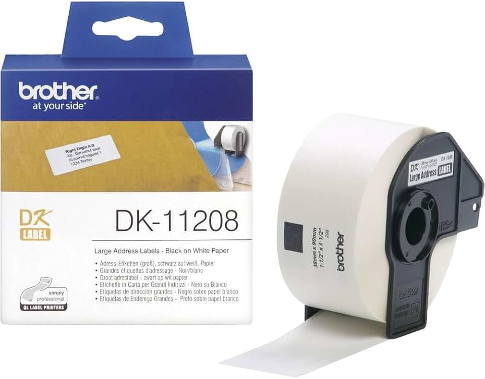 Brother Adressetiketten DK11208 38x90mm