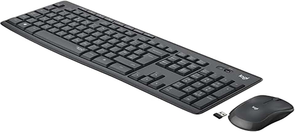 Logitech MK295 kabelloses Tastatur-Maus-Set mit SilentTouch-Technologie