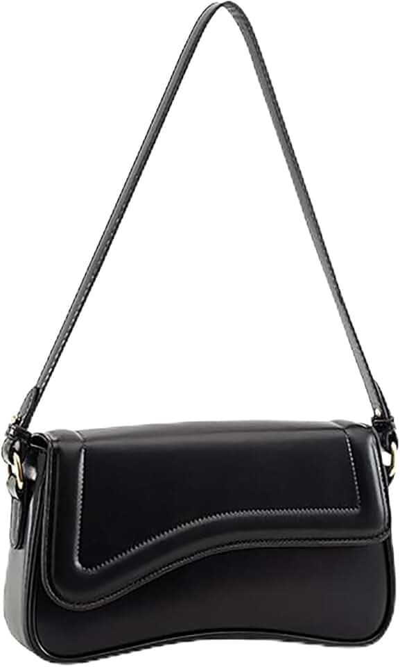 Shoulder Bag for women Y2K Crossbody Vegan Leather Purse Straps Retro Clutch Hobo Hadbags with 2 Removable