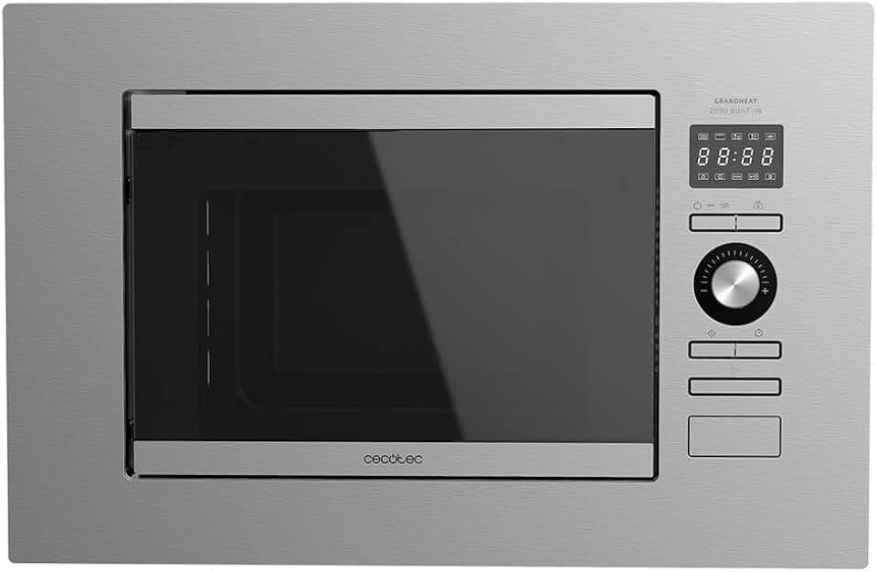 Cecotec Einbaubarer Digitaler Mikrowellenherd GrandHeat 2090 Built-In Steel