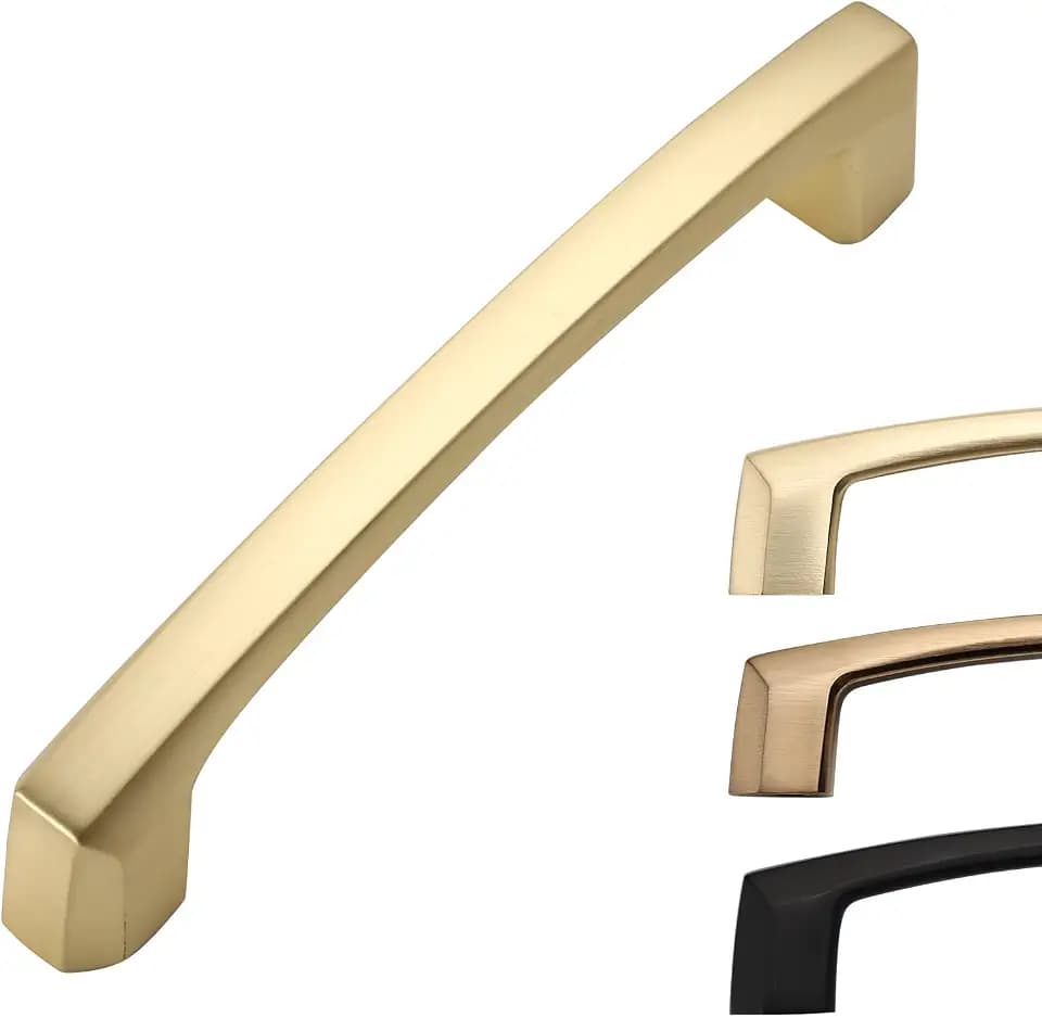10 Pack 3 Inch Brushed Gold Cabinet Pulls - Kitchen Cabinet Handles and Drawer Pulls