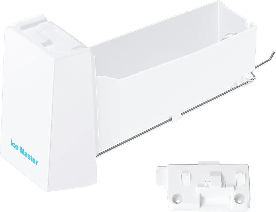 Upgraded DA97-14474C Ice Maker Bucket Compatible with Samsung Refrigerator Ice Maker RF265BEAESR RF28HMEDBSR RF25HMEDBSR Ice Tray,for Samsung RF25, RF26, RF28 Refrigerator Ice Container Assembly