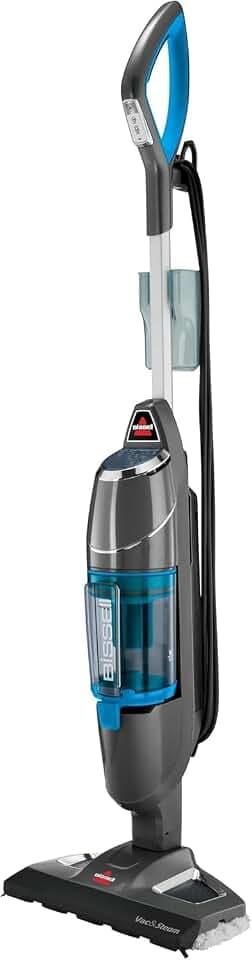 BISSELL Vac & Steam Titanium – 2-in-1 Staubsauger und Dampfreiniger – Für Hartböden, Fliesen, Parkett – Dampfregulierungsfunktion – Eliminiert Bakterien – 81 dB – 1977N