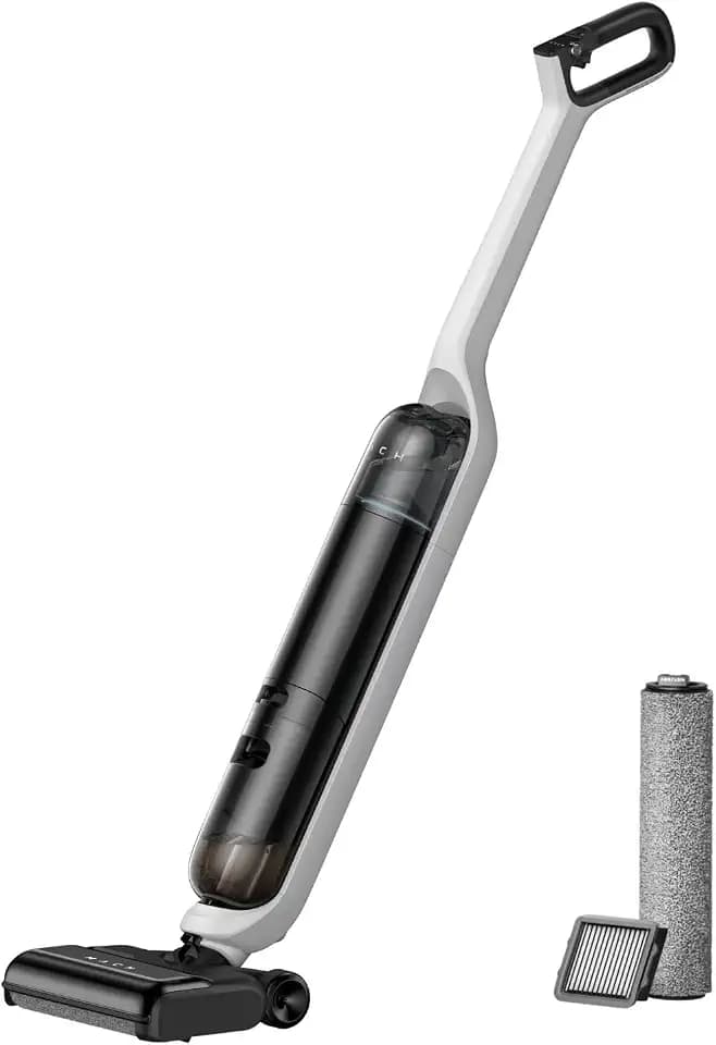 eufy V1i Nass- & Trockensauger (auto Schmutzerkennung, Always Clean Mop, Selbstreinigung & -trocknung, 16800Pa, 820ml Wassertank, ideal für Tierhaare)