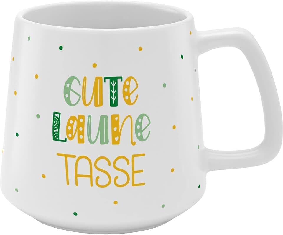 GRUSS & CO Tasse konisch "Gute Laune Tasse"
