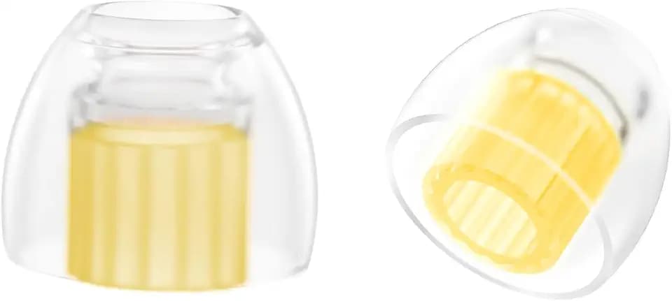 SpinFit W1 for IEM - SS - Patented Medical-Grade Silicone Ear Tips, Double W-Shaped Tube Core, More Stability