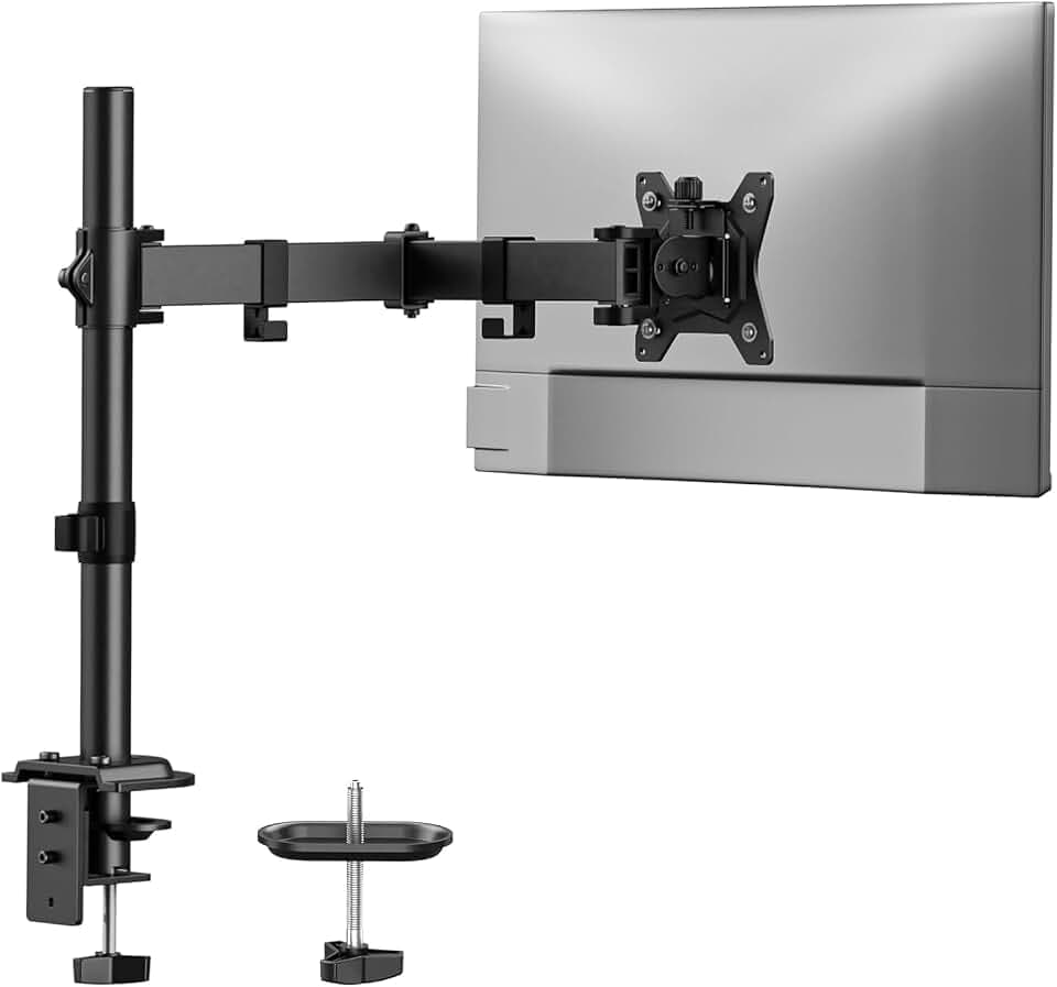 HUANUO Single Monitor Mount for 13-32 Inch Screens,17.6 lbs Capacity