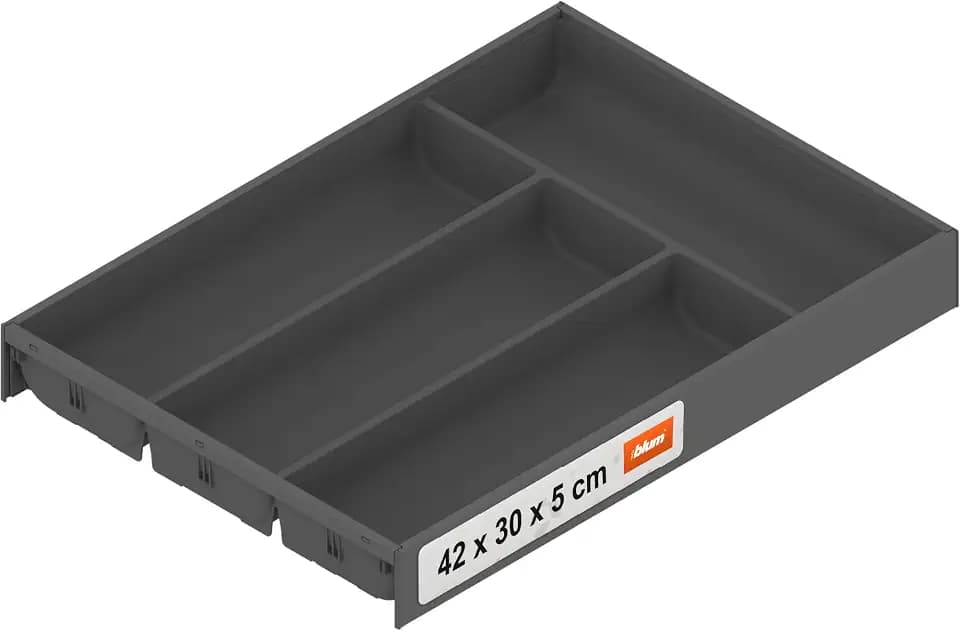 Blum AMBIA-LINE Besteckkasten für Schubladen 42cm Soft-Touch | Oriongrau