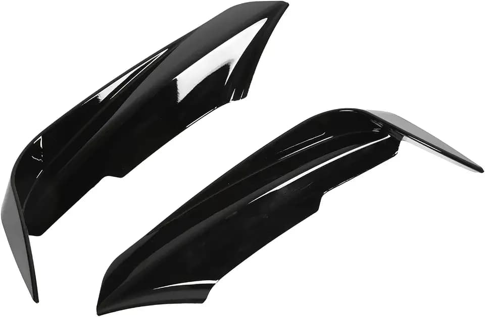 2PCS Front Bumper Vent Canard Splitter Left Right ABS Wind Knife Fit for 3 Series F30 F31 F3 320i 328i M Sport Piano Black