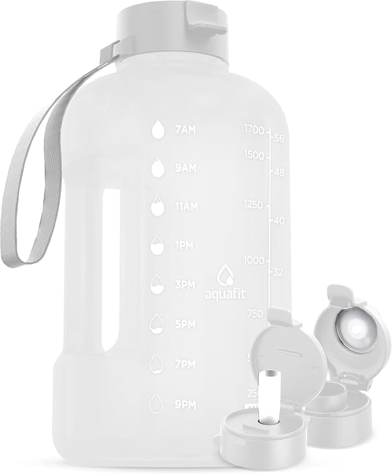 AQUAFIT Half Gallon Water Bottle with Time Marker
