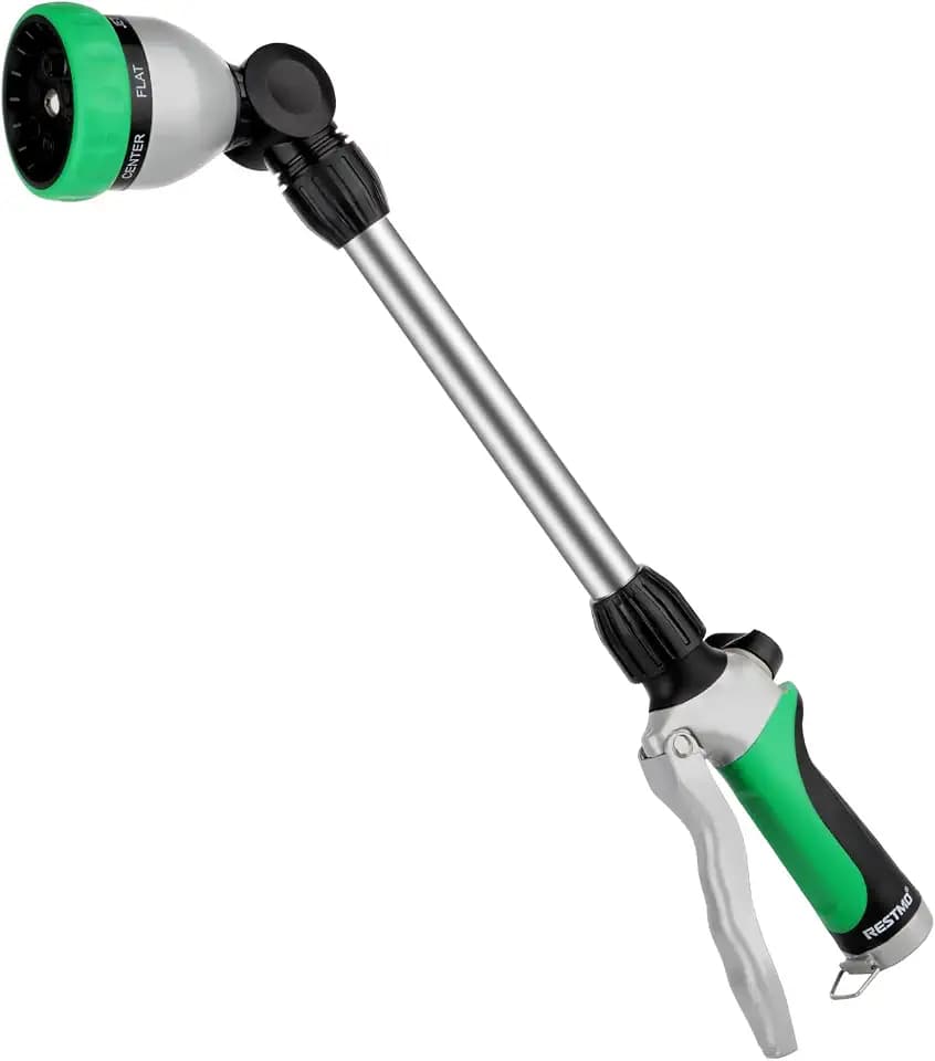 RESTMO Heavy Duty Metal Watering Wand, Sprayer Nozzle for Garden Hose