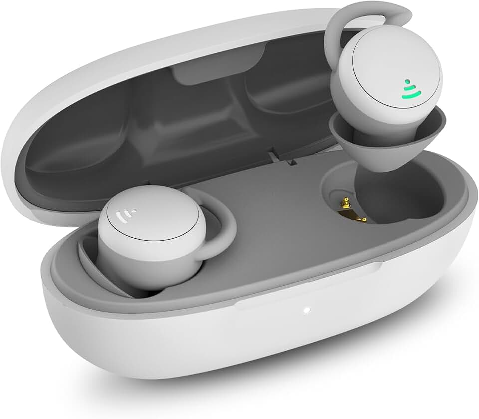 SZHTFX Sleep Earbuds Canal Noise Isolating Sleep Headphones Wireless In-Ear Mini Sleep Earphones (Grey)