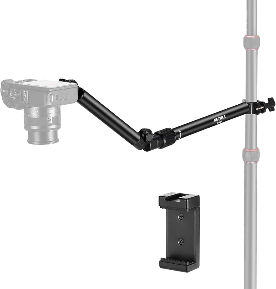 NEEWER Overhead Camera Mount with Phone Clip
