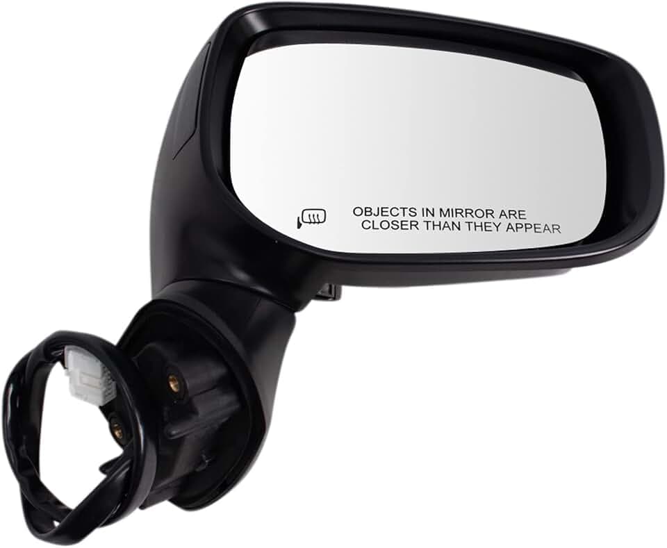 TRQ Passenger Side Mirror Assembly Power Heated Blind Spot Paint to Match