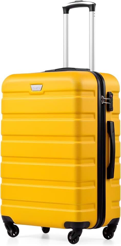 COOLIFE Koffer Groß 77cm XL, PC+ABS, Rollkoffer mit 360° Spinner Räder
