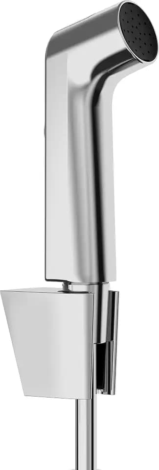 hansgrohe Bidette Handbrause S mit 1 wassersparenden Strahlart (EcoSmart), inkl. Brausehalter und Brauseschlauch 1,25 m, ohne integriertes Absperrventil, Chrom, 29238000