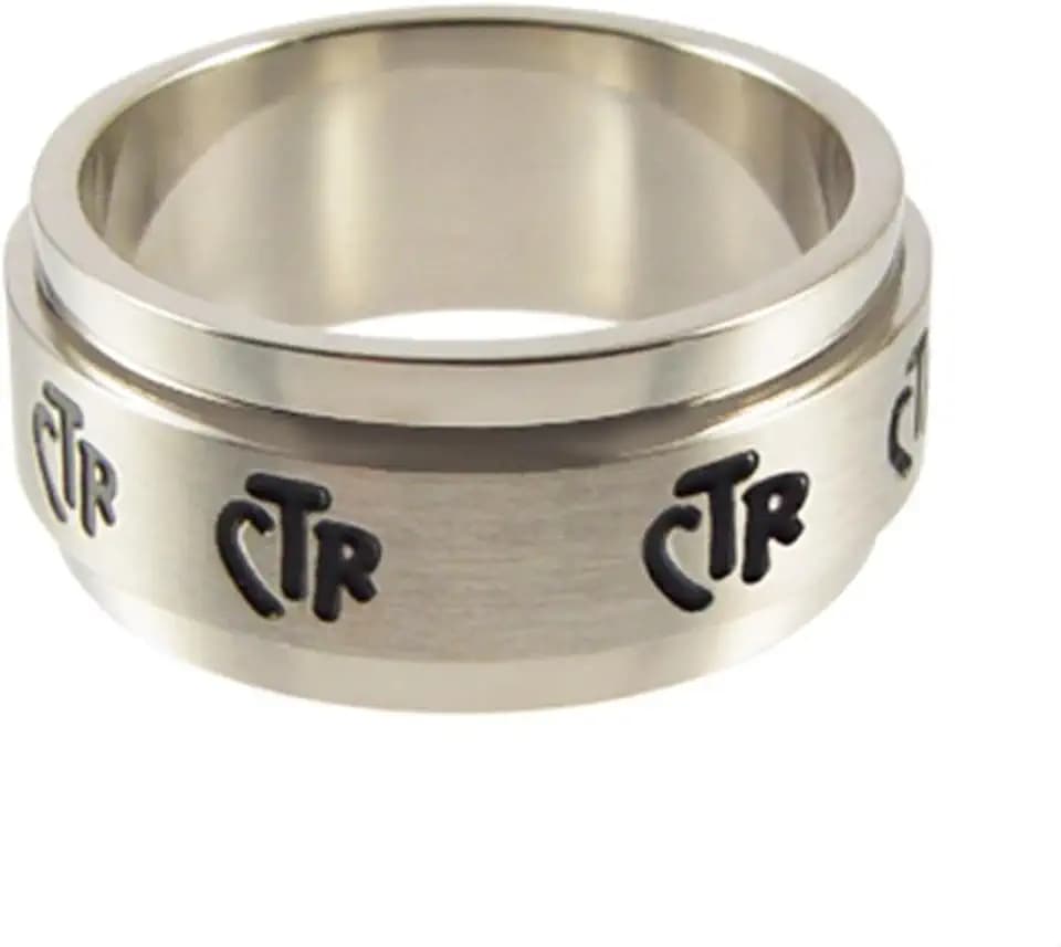 Ringmasters Wide Spinner LDS CTR Ring Choose the Right Faith Ring | Keepsake LDS Jewelry