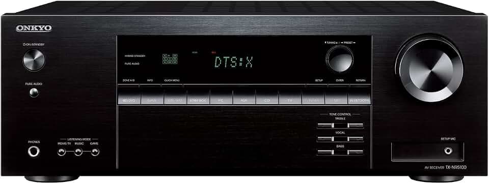 Onkyo TX–NR5100 7.2-Channel 8K Smart AV Receiver - Black