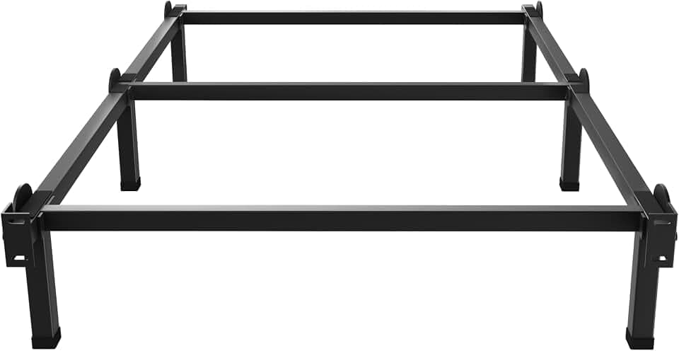 Superay Metal Bed Frame, 6-Leg Bed Base for Box Spring, Twin, 8 Inch