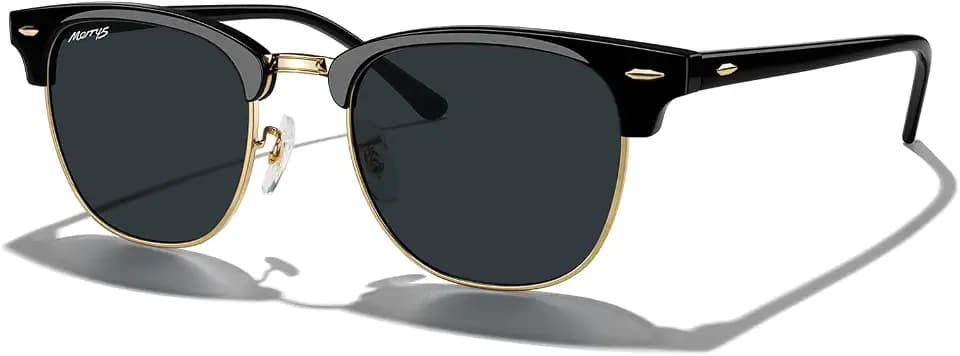 MERRY'S Square Semi-Rimmed Sunglasses for Men Women Polarized UV400 S6016