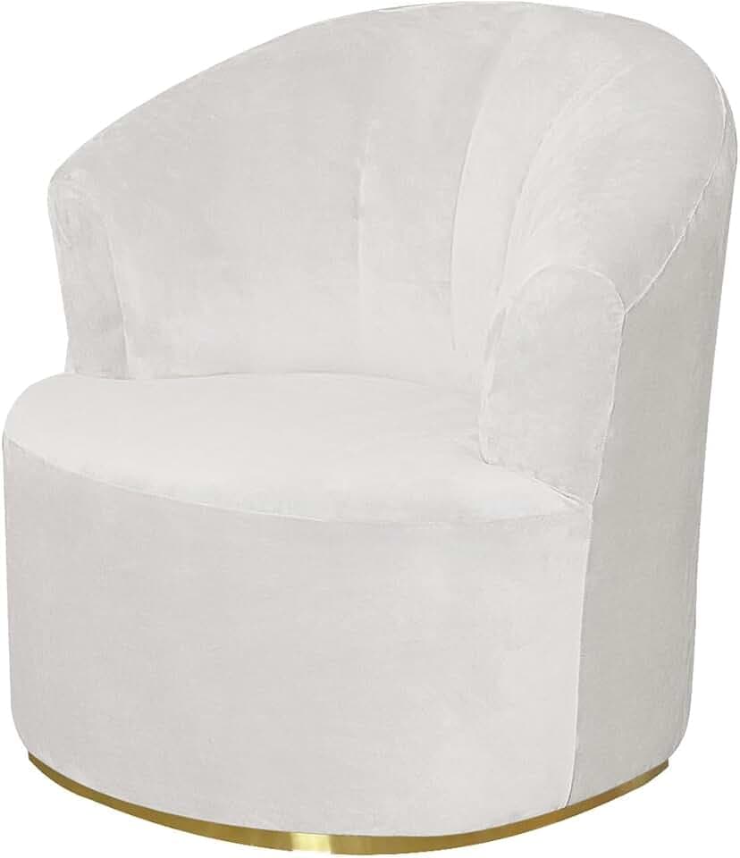 Velvet Single Sofa Cover Swivel Barrel Chair Cover Modern Accent Chair Slipcovers Barrel Armchairs Sofa Cover Protector for Home Decor Living Room