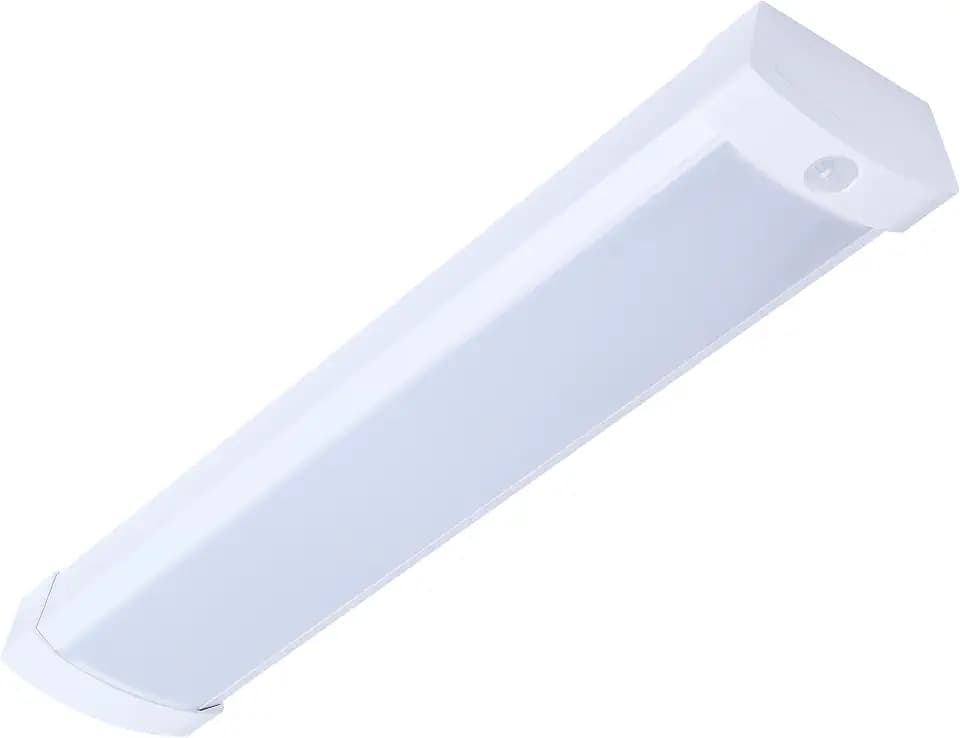 Nuvo 65/1214 LED 2Ft Wrap Linear Ceiling Light with PIR Motion Sensor, 20W, CCT Selectable 2700K/3000K/3500K/4000K/5000K, White