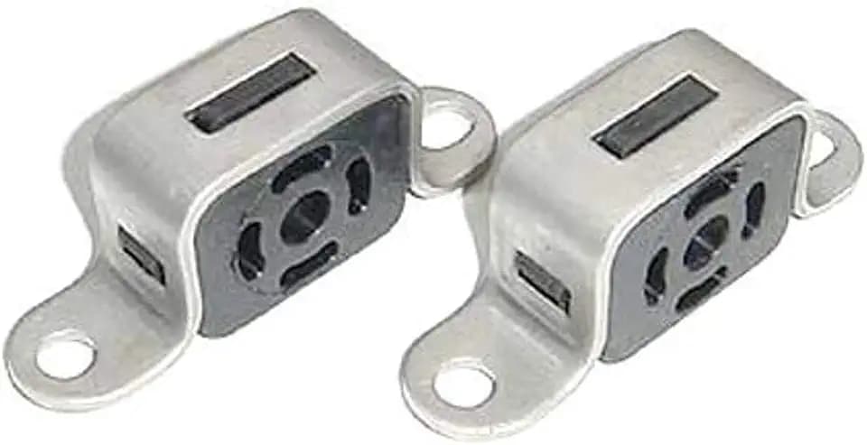 Pypes Performance Exhaust TPHV6 Exhaust Tailpipe Hanger, Bolt-On, Hardware Included, Stainless/Rubber, Natural, Compatible with Ford Mustang 1999-2004, Pair