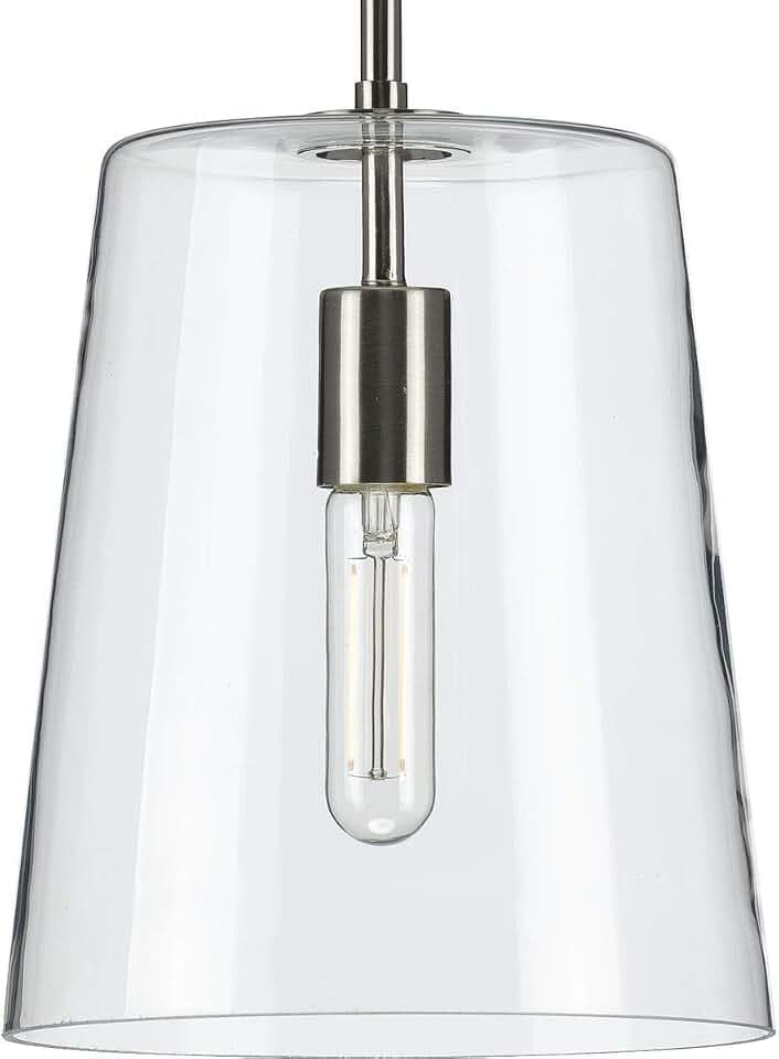 Progress Lighting Clarion Pendant Light, Brushed Nickel