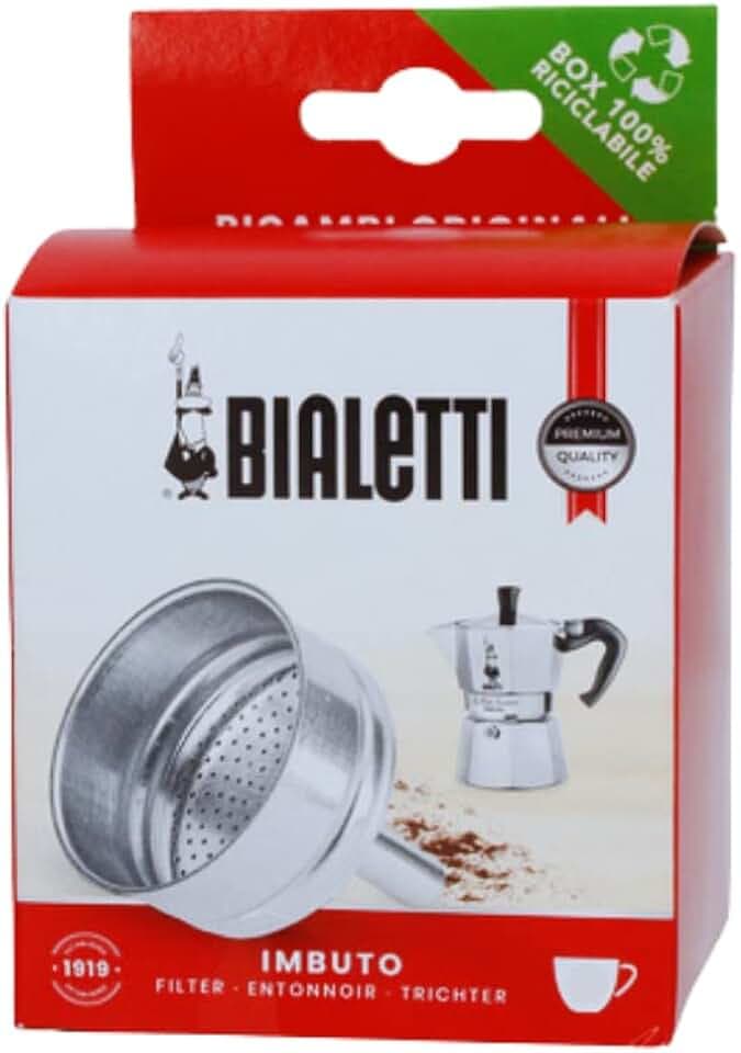 Bialetti Ricambi, Includes 1 Funnel Filter, Compatible with Moka Express, Fiammetta, Break, Dama, Moka Timer and Rainbow (6 Cups)