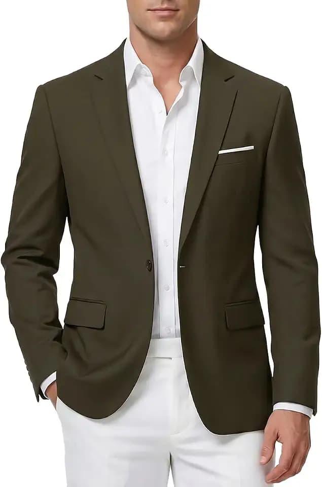 Men's Slim Fit Formal Suit Jacket Blazer for Men