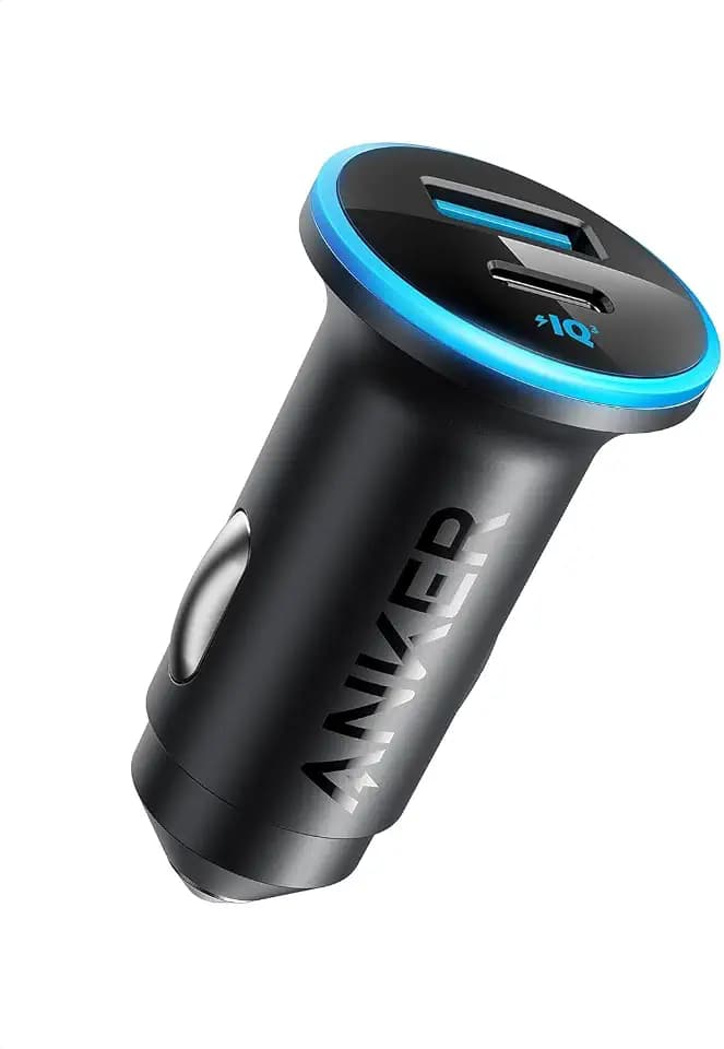 Anker 323 52.5W USB C Car Charger with 30W PowerIQ 3.0 Fast Charging
