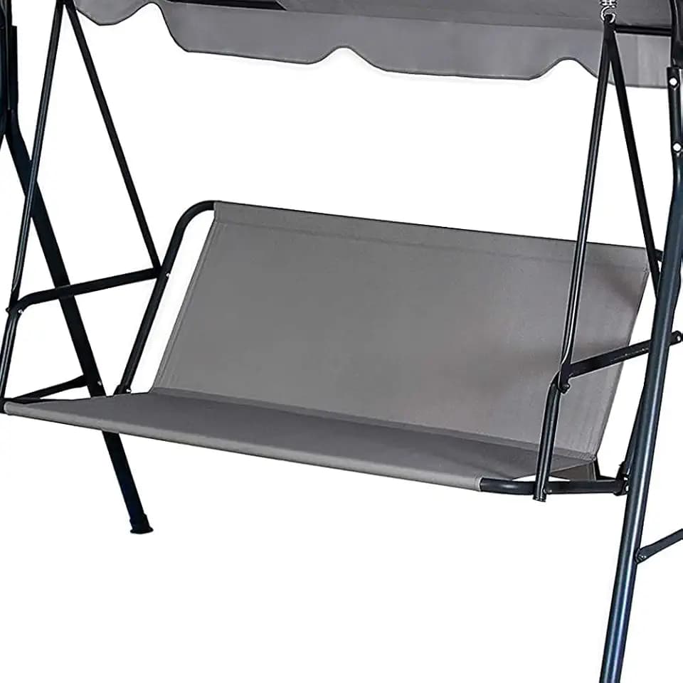 Swing Chair Cover Bench Replacement Cover, 600D Waterproof Rocking Chair Seat Covers for Outdoor Patio Garden Swing Chair 2/3 Seater(Gray 58.3x19.5x19.5 inches)