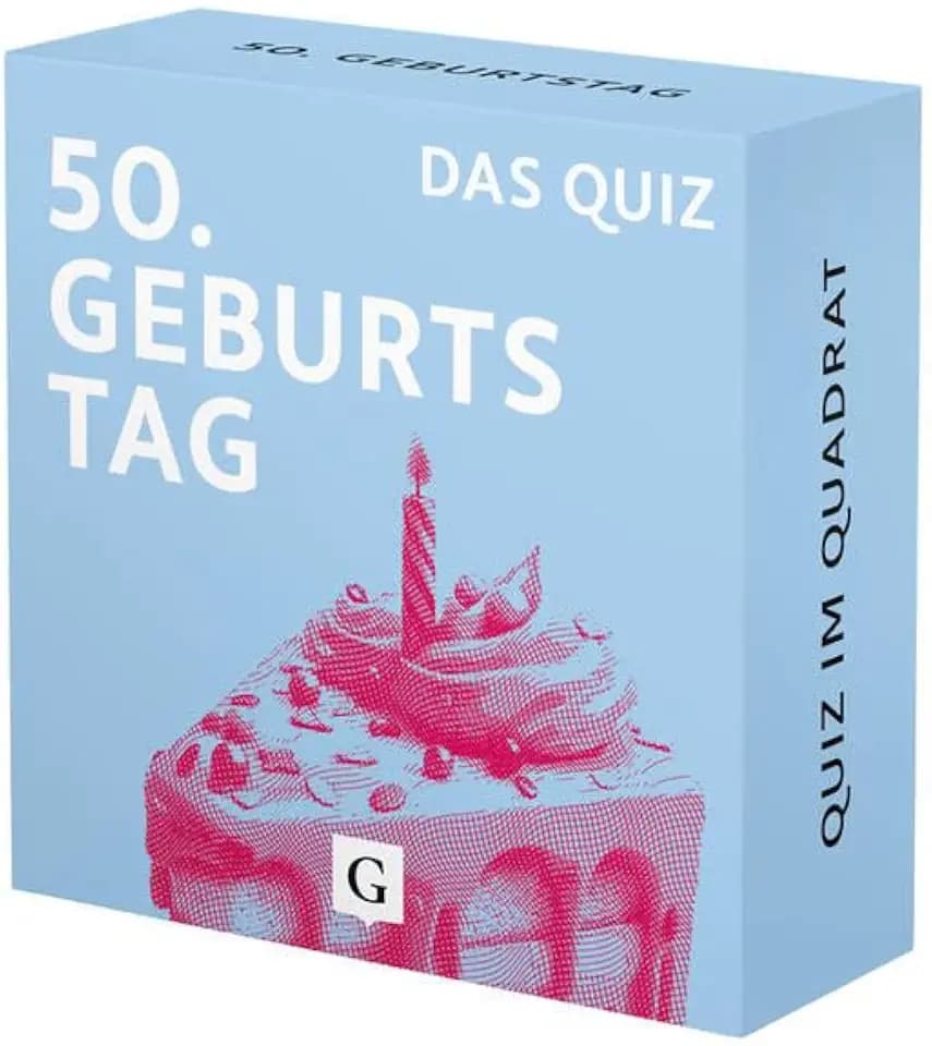 50. Geburtstag. Das Quiz: 100 Fragen und Antworten für gesellige Runden und beste Unterhaltung – das perfekte Mitbringsel zum 50. Geburtstag (Quiz im Quadrat)