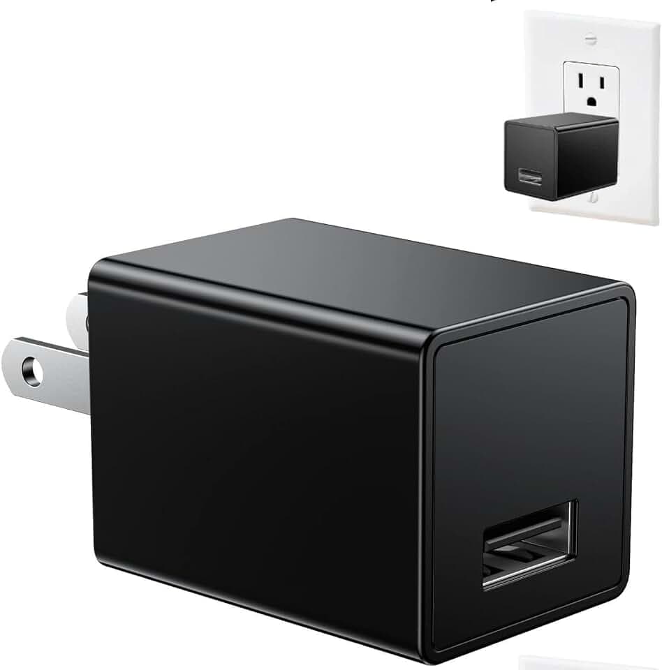 Hidden Spy Camera for Home Use, USB Charger Camera, 1080P HD Wireless WiFi Indoor Security Camera, Motion Detection, Video Only, No Audio Recording