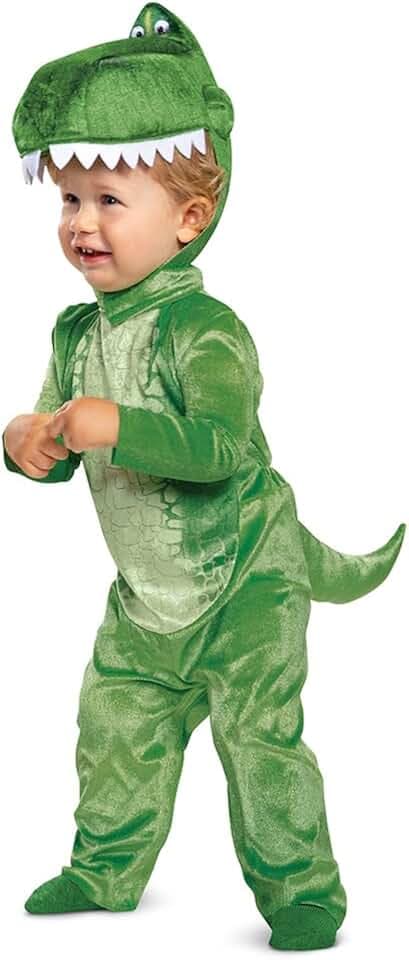 Jakks Pacific Disguise Deluxe Costume Rex for Infants, Official Pixar Licensed Product, All in One and Comfortable, Fancy Dress