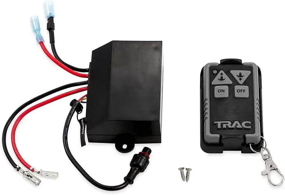 Camco TRAC Outdoors G3 Wireless Winch Remote Kit | Features Remote Control Push-Button Boat Anchor Winch Operation from Anywhere in the Boat | Includes Storage Bracket for Mounted Installation (69044)