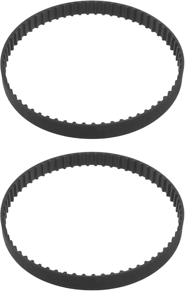 VGOL 2 Stück 130XL 037 Zahnriemen 65 Zähne 10 Mm Breite Gummi-Zahnriemen Industrieller Zahnantriebsriemen 330 Mm Mechanischer Ersatzriemen Schwarz