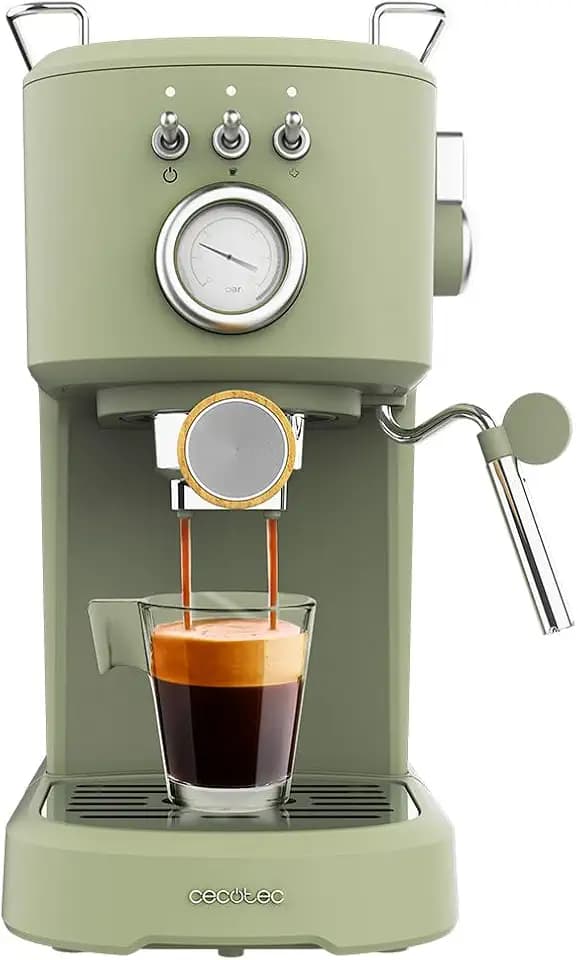 Cecotec Espressomaschine Compact Power Espresso 20 Retro Green 1100 W