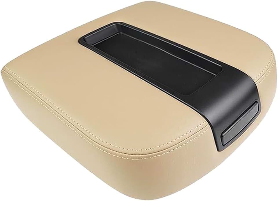 Upgrade Center Console Armrest lid Cover for Chevy GMC, 19328711, Beige